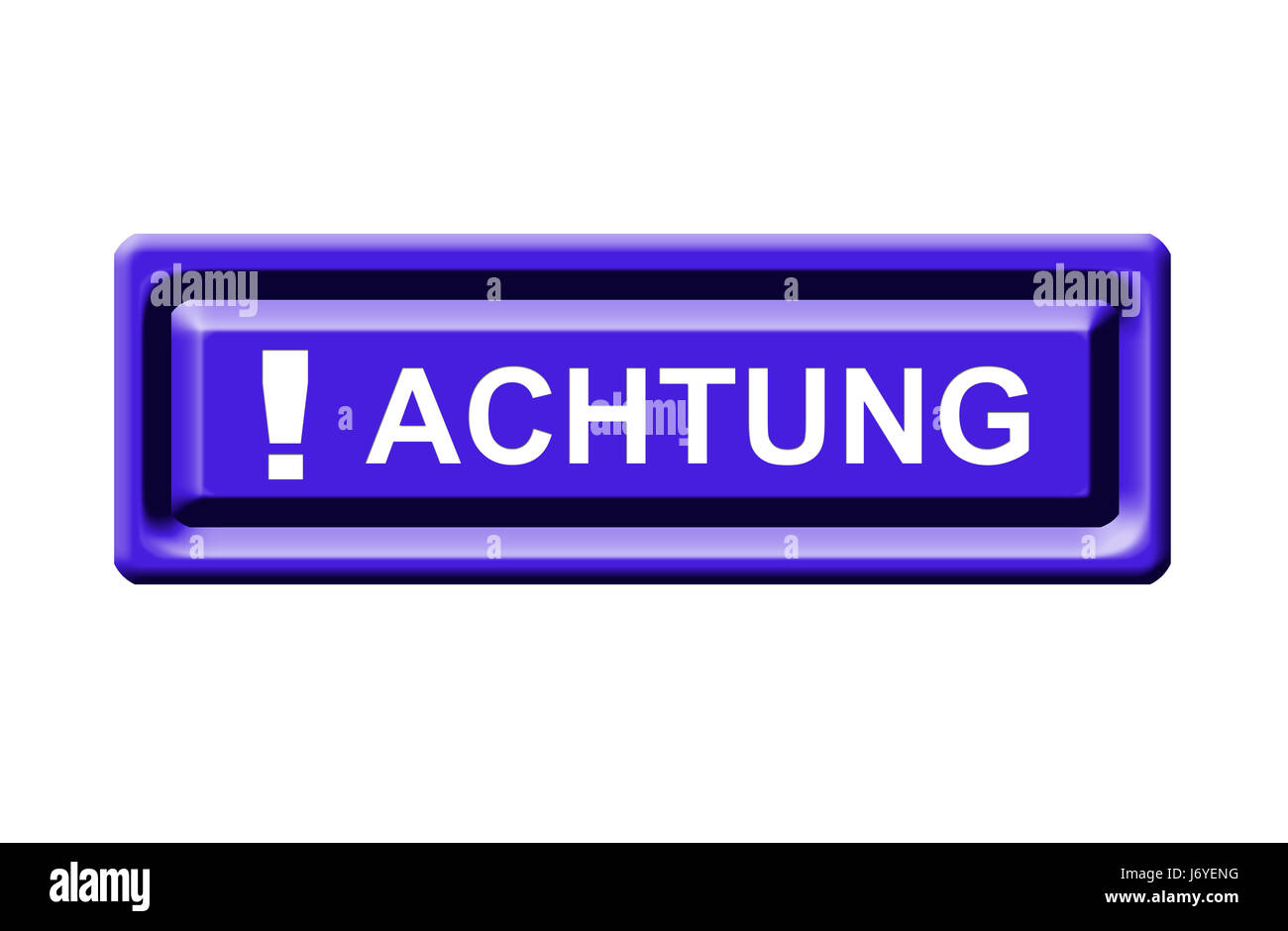 Attention Danger Avertissement Attention dangereux stop sign info signal isolé Banque D'Images