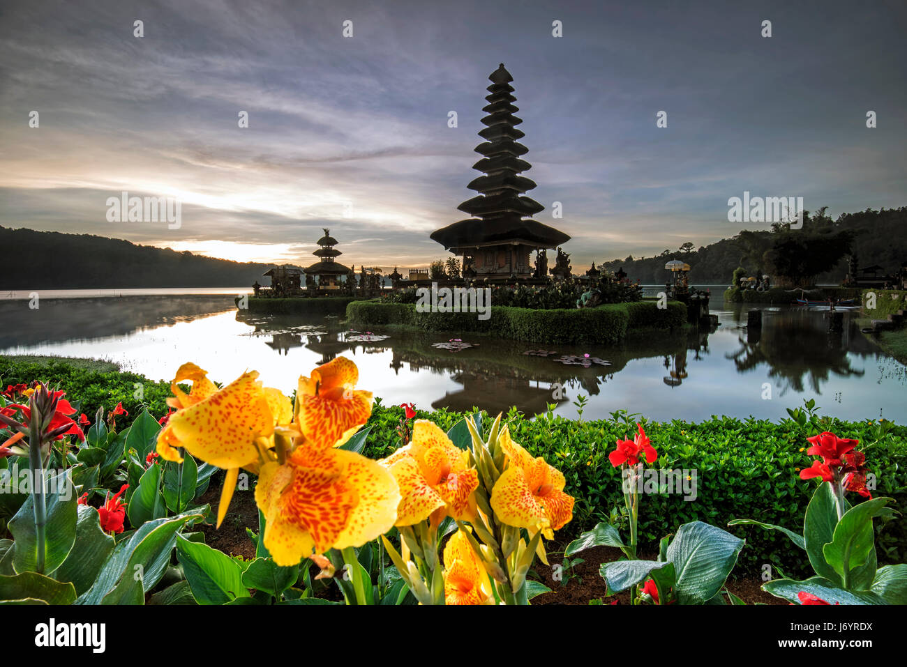 Pura Ulun Danu Beratan, Bali, Indonésie Banque D'Images
