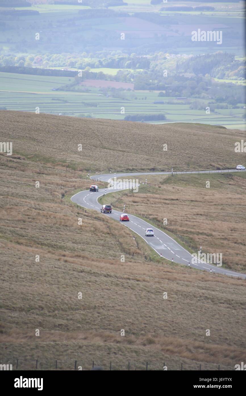 Vue de Hartside Cafe, Sommet Hartside, Alston Banque D'Images