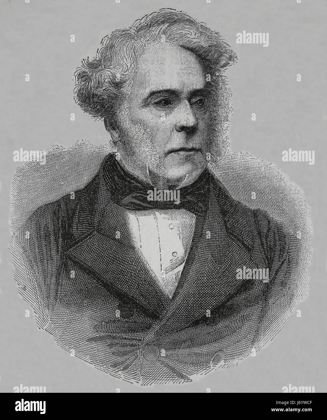 Henry John Temple, 3e vicomte Palmerston (1784-1865). Homme d'État britannique et premier ministre. La gravure, notre siècle, 1883. Banque D'Images