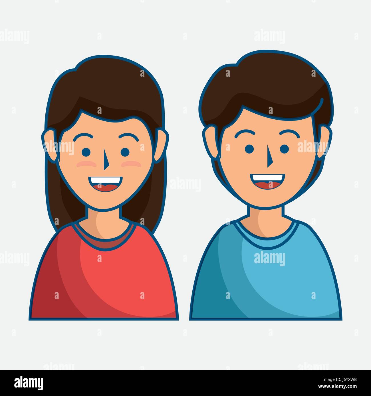Smiling people icon Illustration de Vecteur
