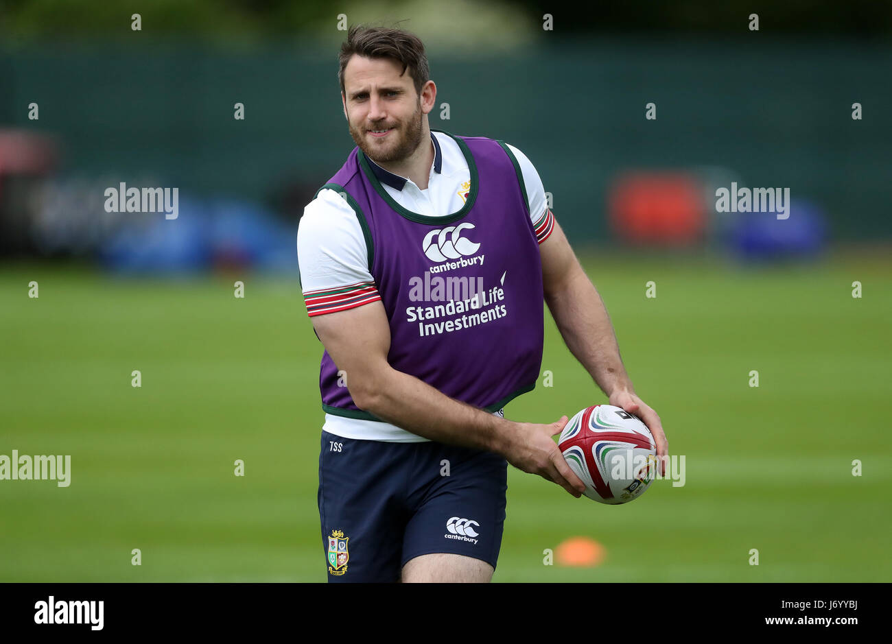 Des Lions britanniques et irlandais Tommy Seymour au cours de la séance de formation au carton House, dans le comté de Kildare. Banque D'Images