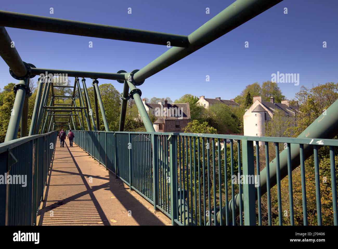 Pont David Livingstone Pont Blantyre Mill Road par le David Livingstone Centre. Vue sur Blantyre Banque D'Images