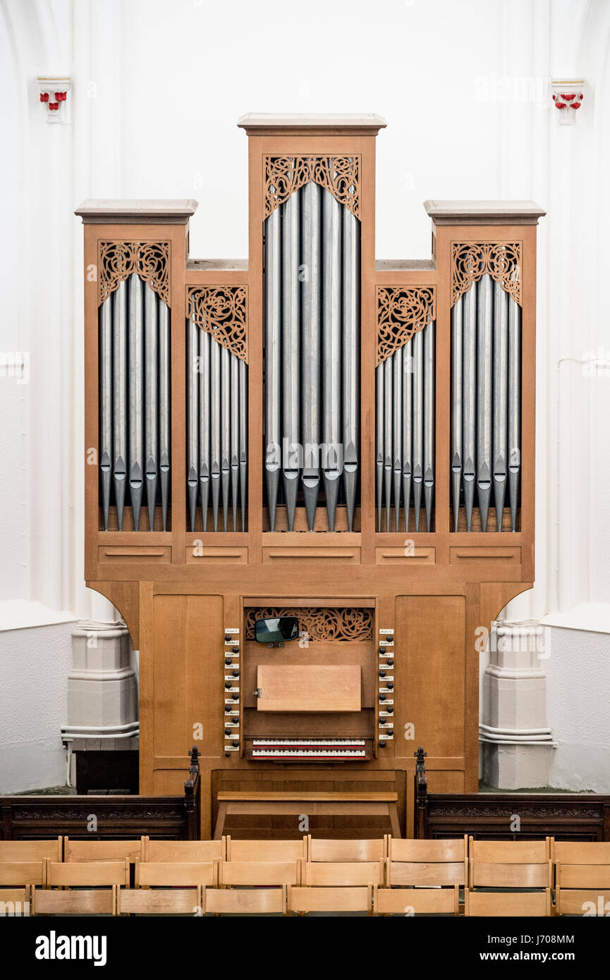 Orgue à l'église Banque D'Images