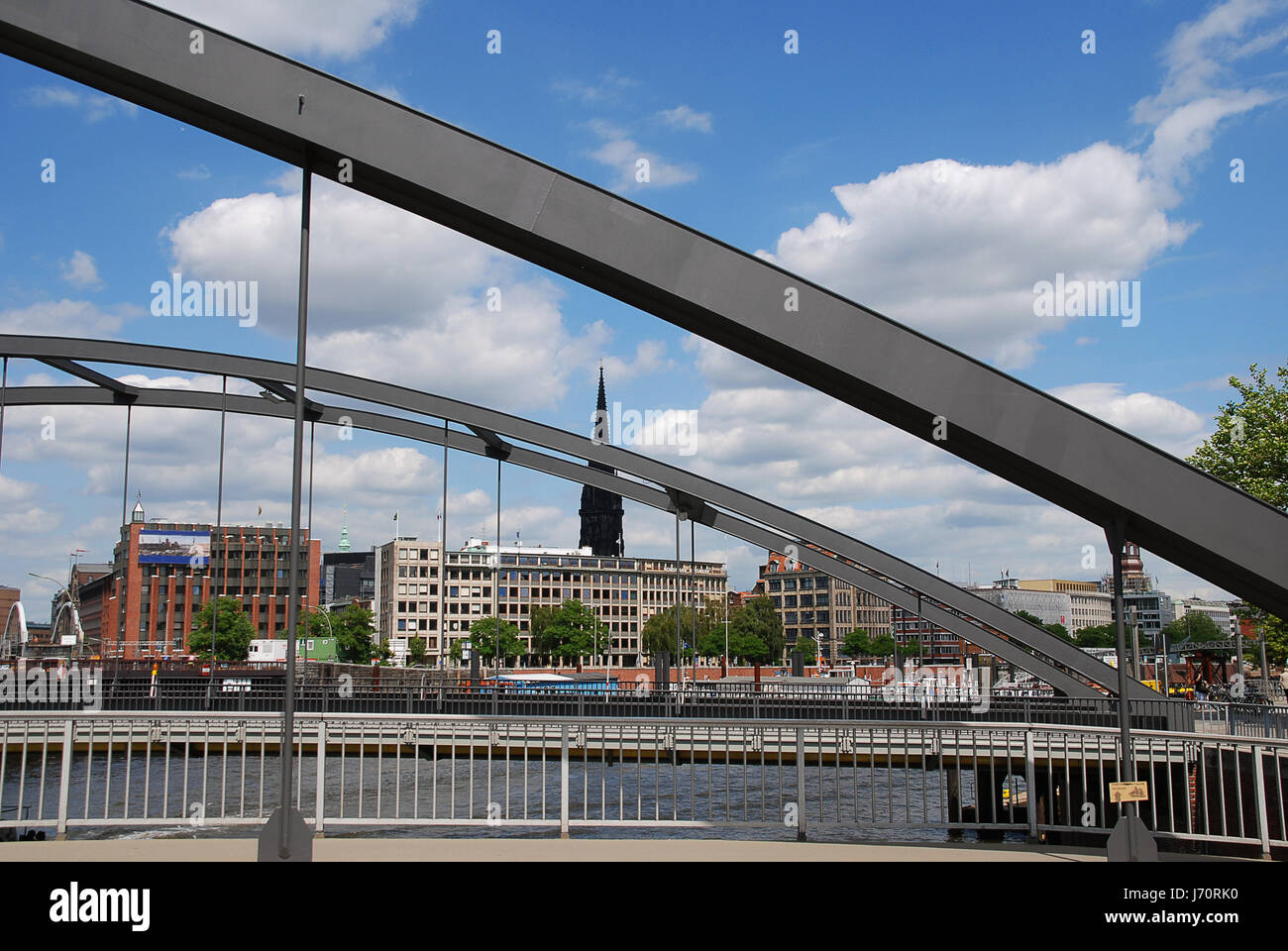 Pont de la flotte à Hambourg Banque D'Images