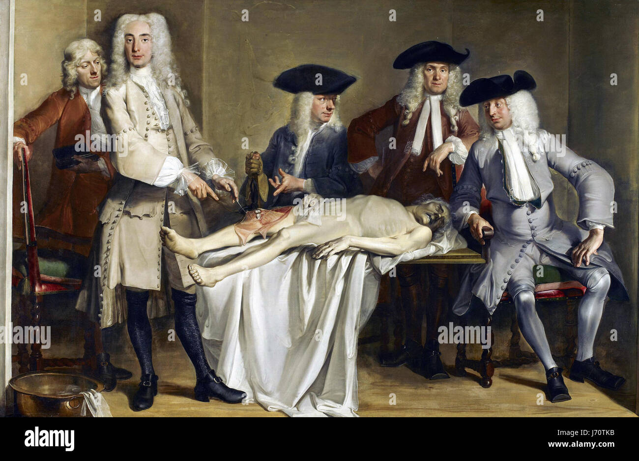 Cornelis TROOST (1697-1750) leçon d'Anatomie du Dr Willem Röell Banque D'Images