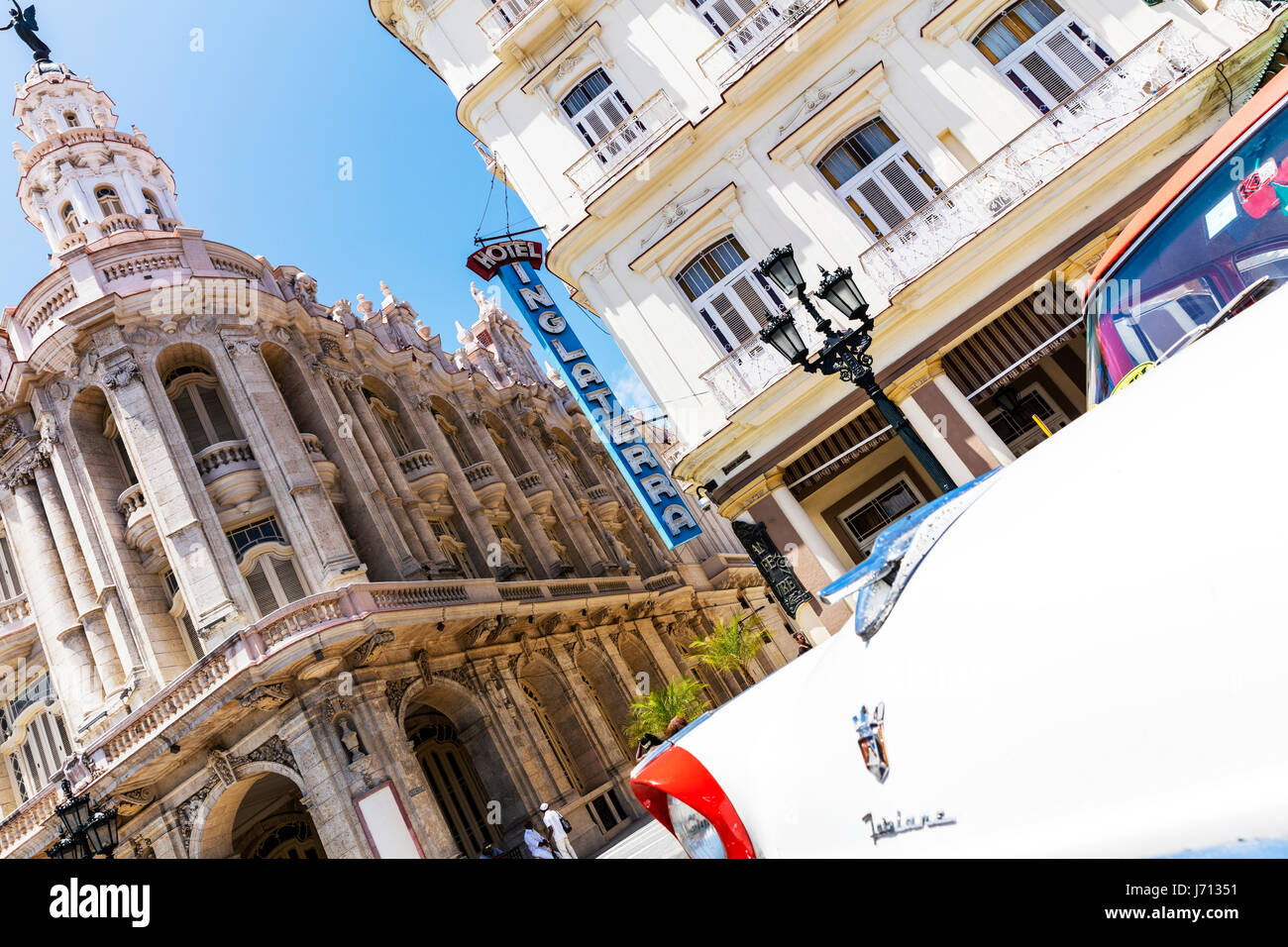 Hôtel Inglaterra La Havane Cuba Hôtel Inglaterra, Paseo de Martí (aka Paseo del Prado), la vieille ville de La Havane (La Habana Vieja), de Cuba, des Caraïbes Hôtel Inglaterra Banque D'Images