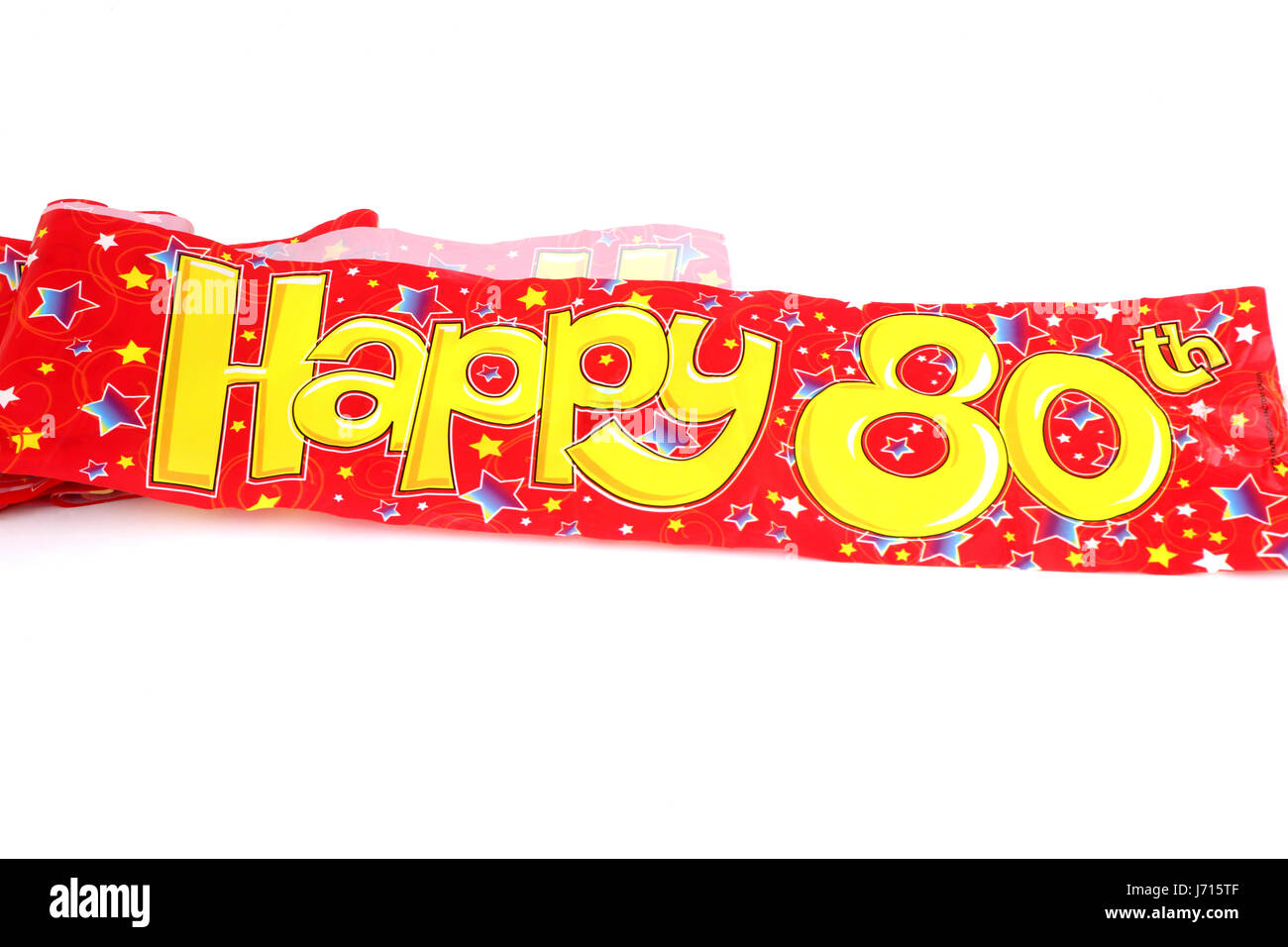 Heureux 80e anniversaire Banner Banque D'Images