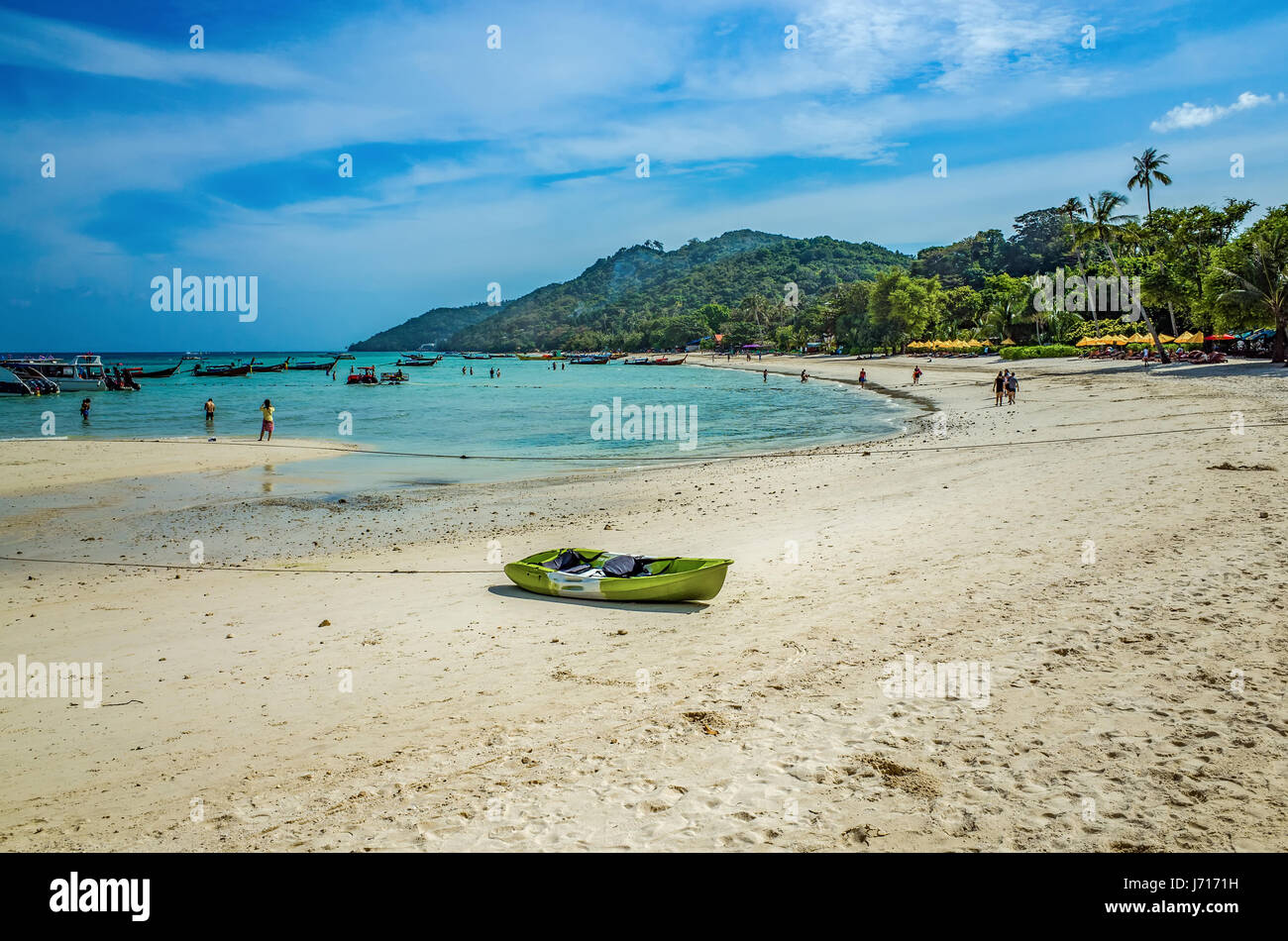 Matin beach à Phuket, en Asie Banque D'Images