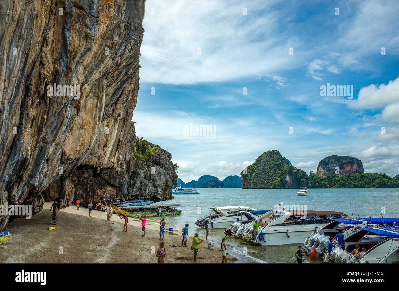 Les touristes sur les îles de Phuket, Thaïlande Banque D'Images