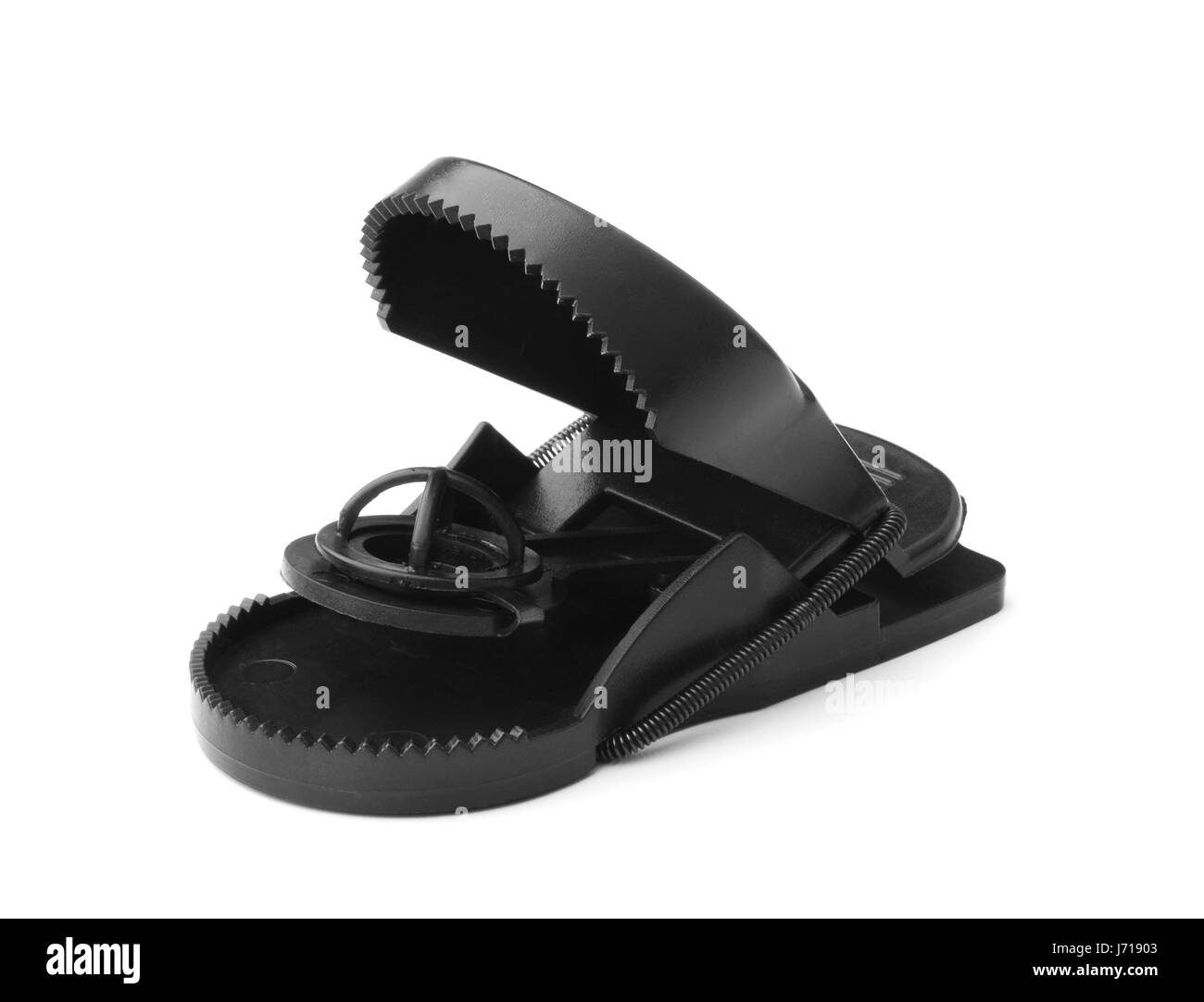 Mousetrap moderne isolated on white Banque D'Images