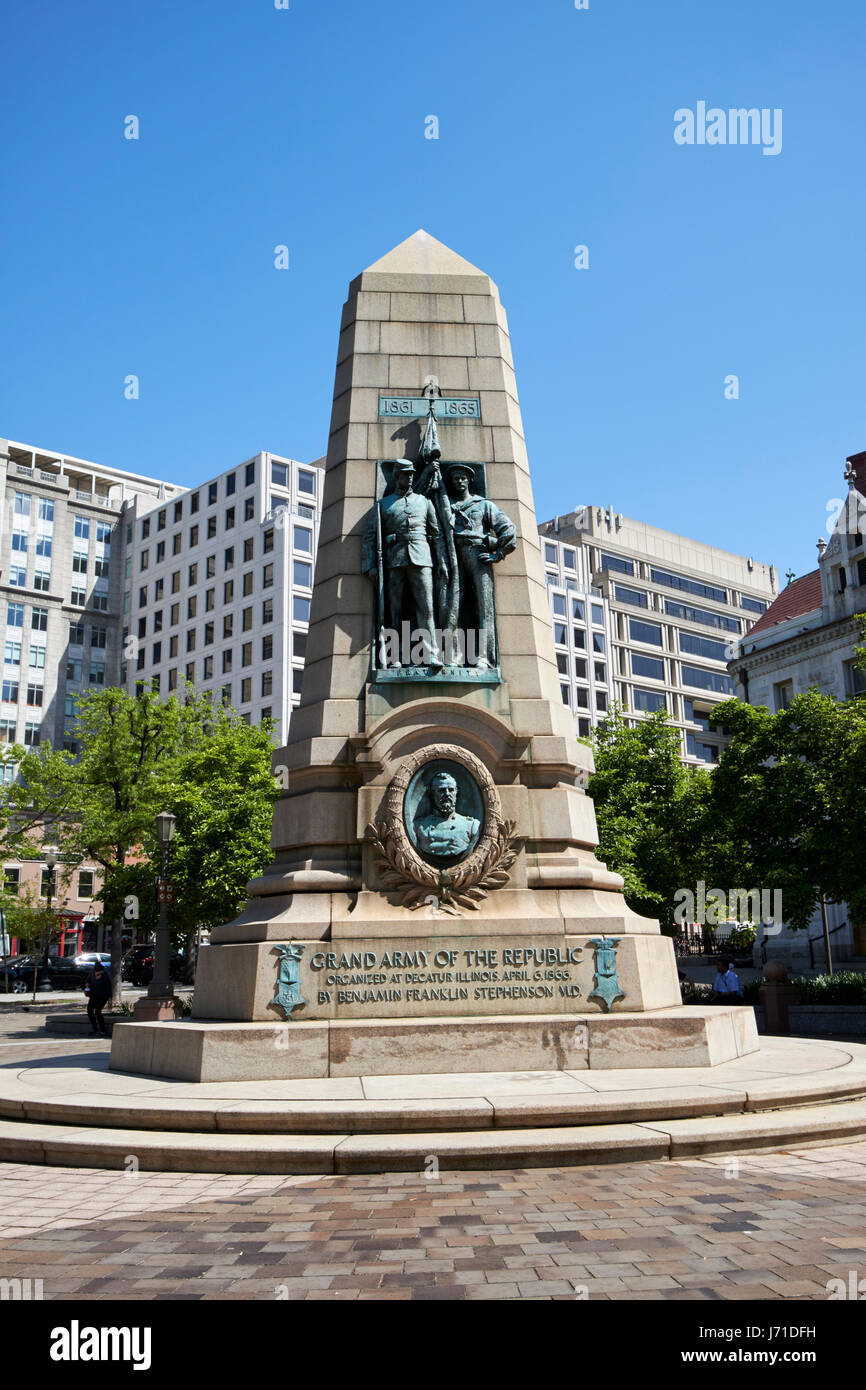 Grande armée de la République memorial Washington DC USA Banque D'Images