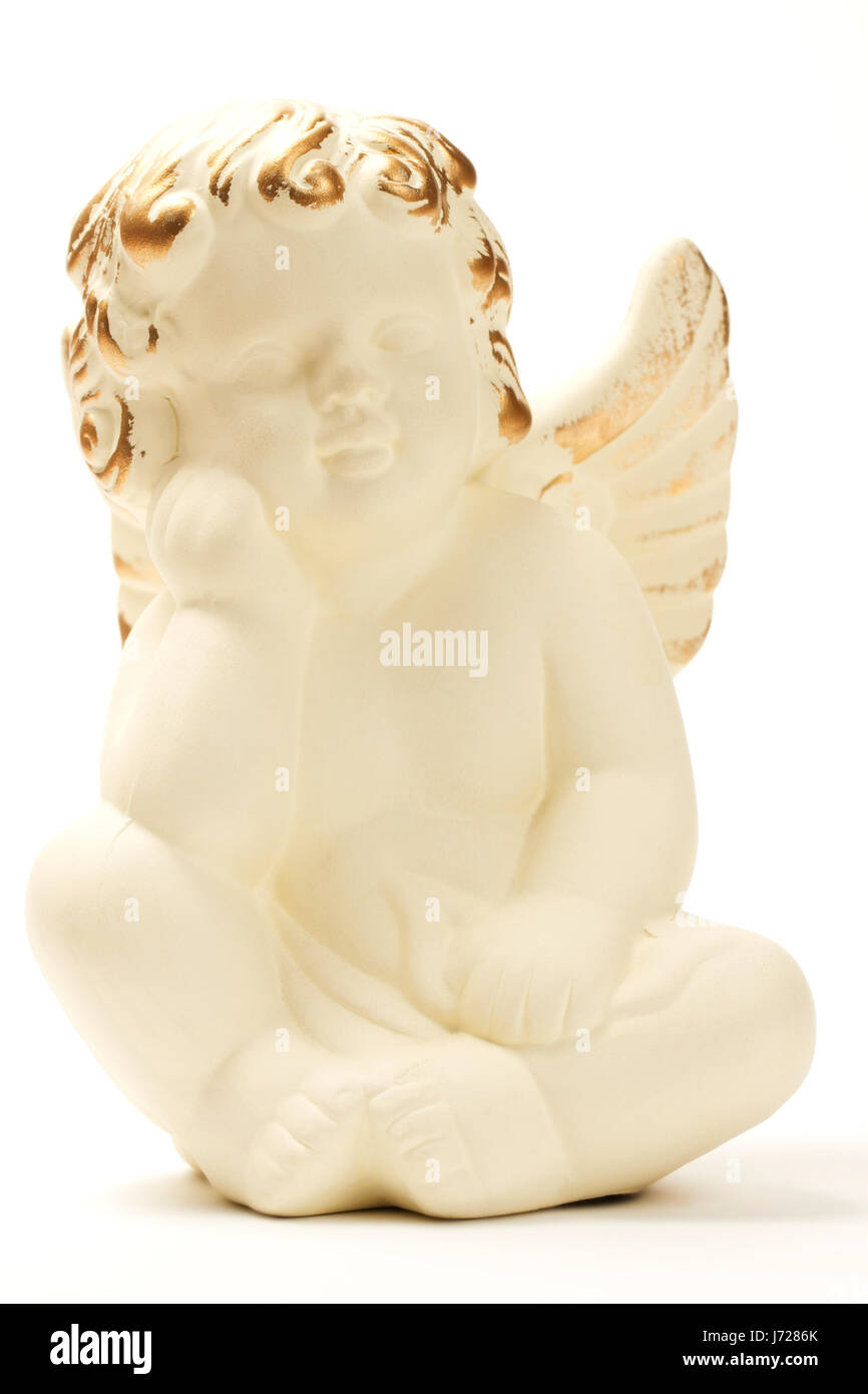 Anges ange pensée jaune livre décoration noël x-mas putte Banque D'Images