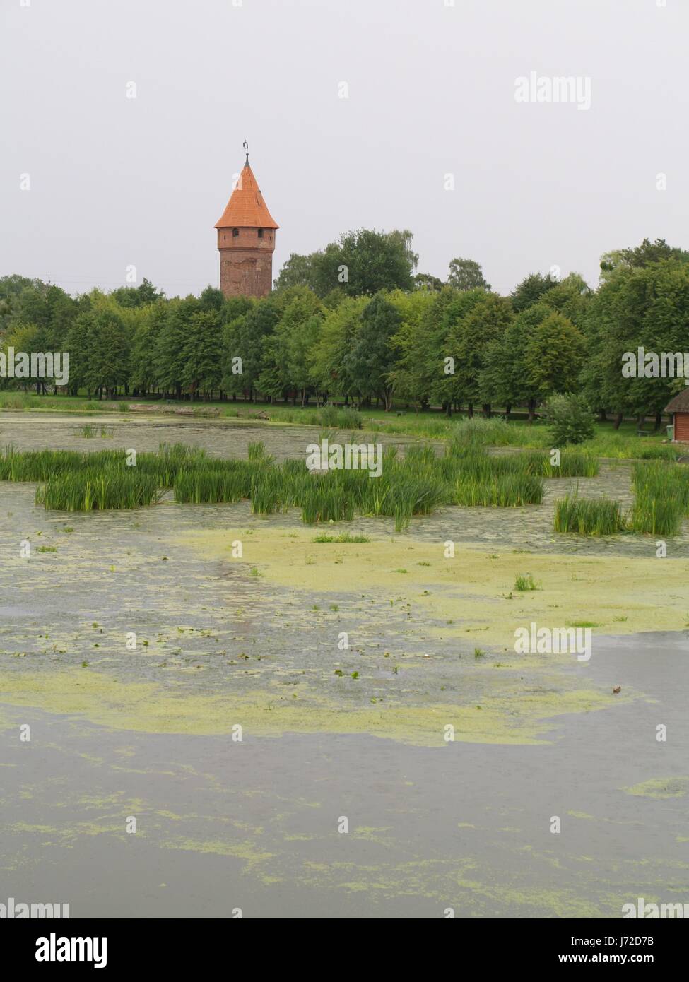 Sites touristiques croix de chevalier d'alimentation Pologne médaille allemande chateau tour du château Banque D'Images