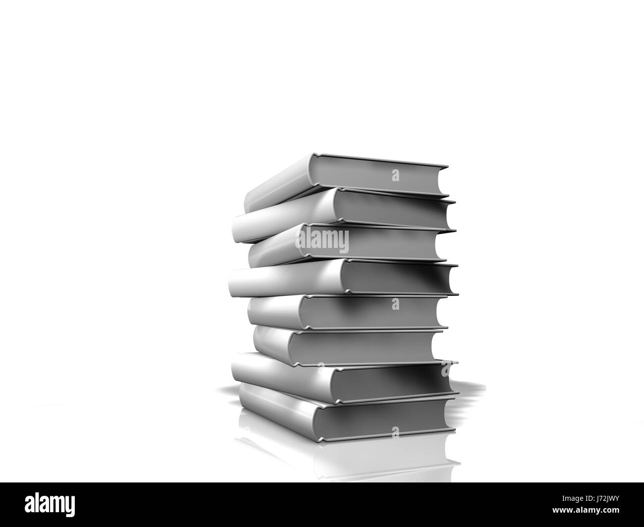 Les livres de l'éducation bibliothèque pile pile tas blanc livre éducation étude Banque D'Images