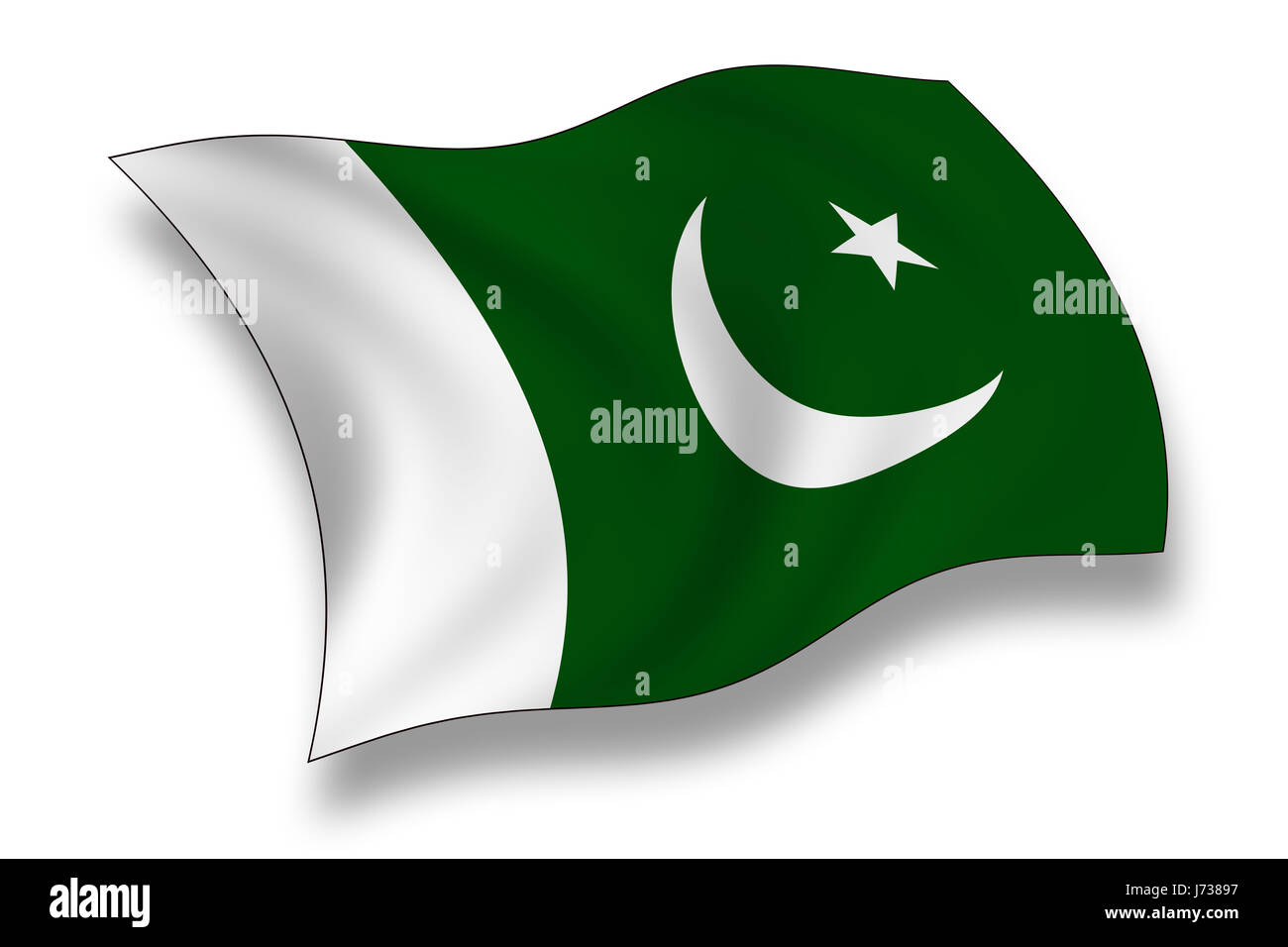 Drapeau de pakistan Banque d'images détourées - Alamy