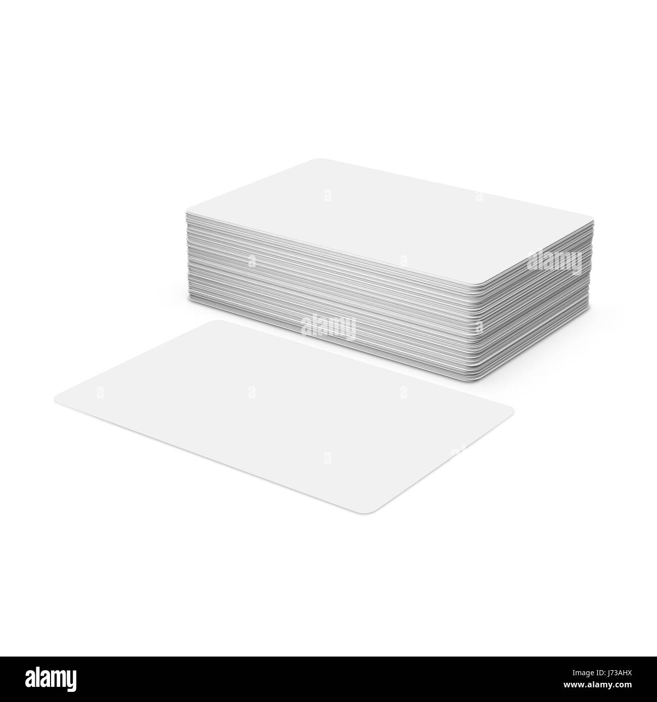 Les cartes d'affaires isolé sur fond blanc. Banque D'Images