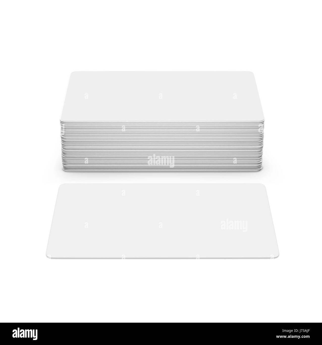 Les cartes d'affaires isolé sur fond blanc. Banque D'Images