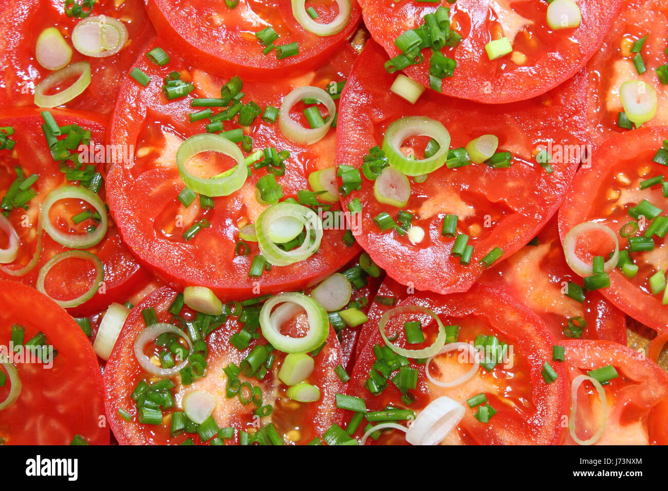 Aliment alimentaire Vitamines Vitamines Tomates Tomates Tomates salade de tomates fraîches Banque D'Images