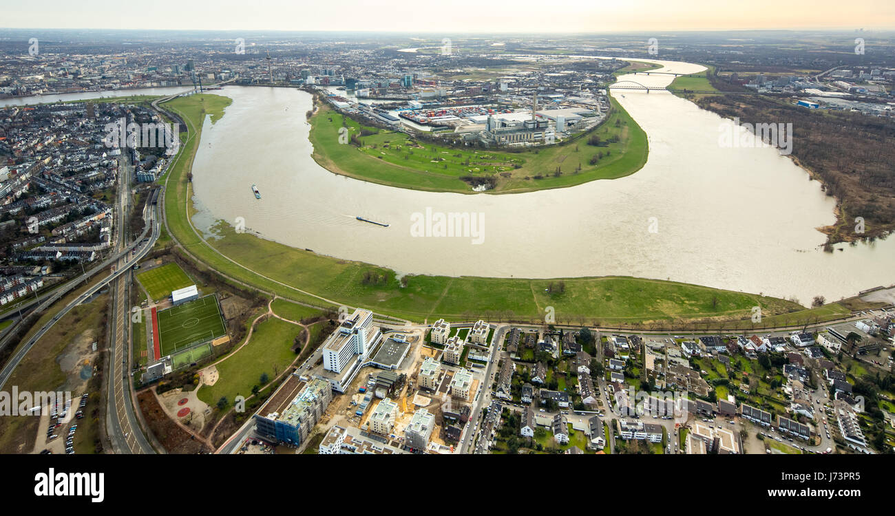 La production combinée de chaleur et d'électricité ; Lausward gare centrale à cycle combiné gaz et turbine à vapeur ; power station ; chauffage collectif ; Stadtwerke Düsseldorf Gmb Banque D'Images