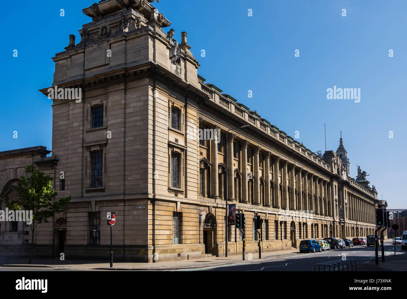 La Guildhall sur Alfred Gelder Street, Kingston Upon Hull, Yorkshire, Angleterre, Royaume-Uni Banque D'Images