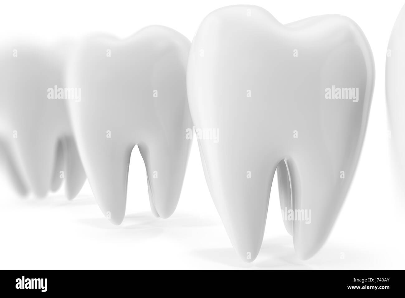 Dent dentaire 3D, de la médecine et de la santé concept design élément. Le rendu 3D Banque D'Images