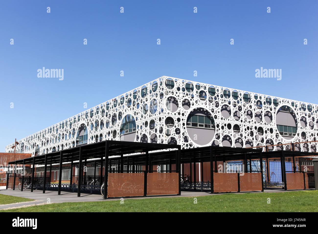 Odense, Danemark - 9 Avril 2017 : l'Université d'Odense. Université du Danemark du Sud est une université et campus à Odense, Danemark Banque D'Images