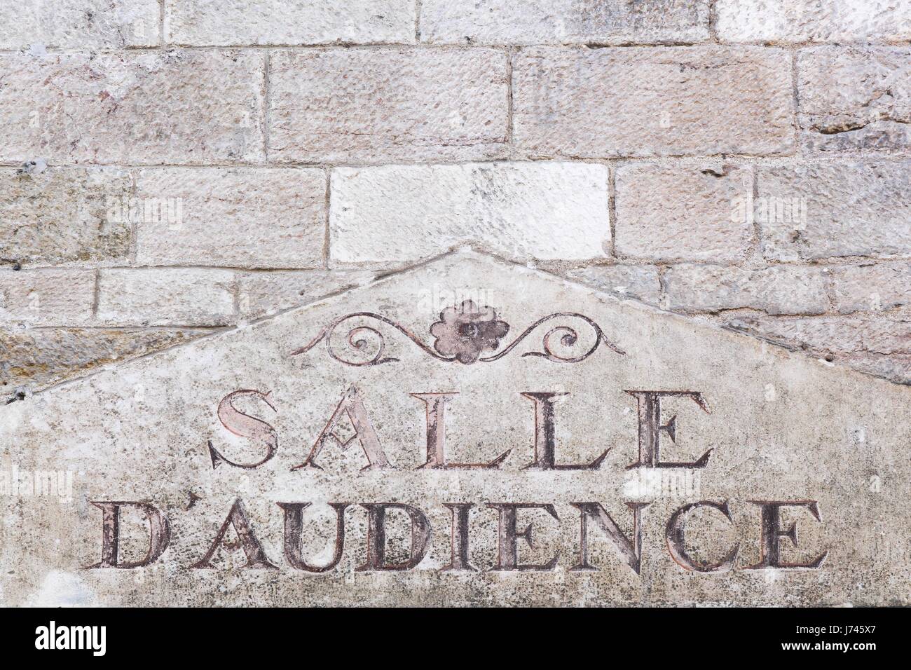 D'audience en français, france Banque D'Images