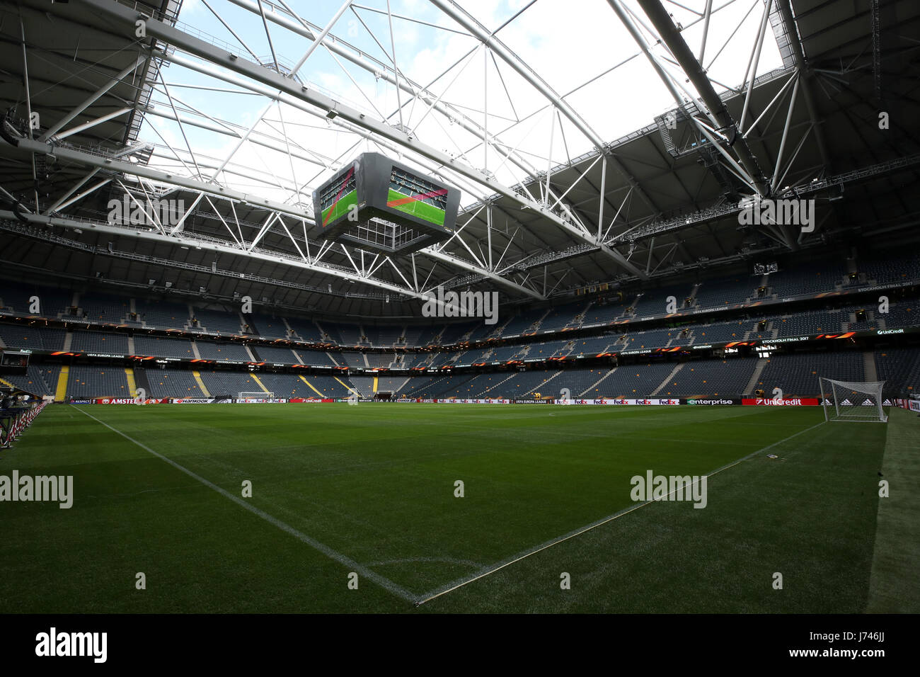 A General View Of The Friends Arena Banque D Image Et Photos Alamy