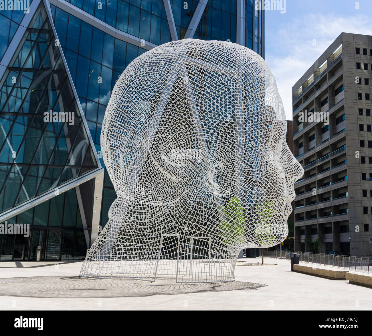 Wonderland Sculpture Calgary Alberta Banque D'Images