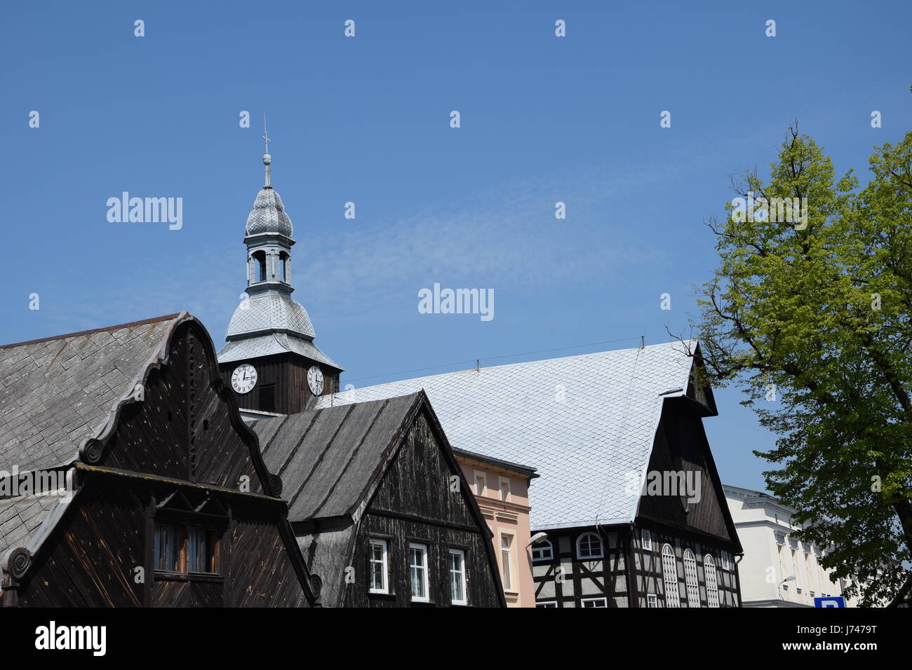 En carrés Rakoniewice wielkopolskie Pologne voïvodie dans Banque D'Images