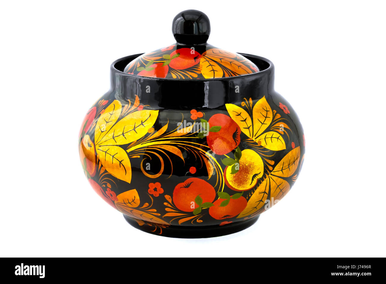 Décorées de sucre floral russe thé service macro macro close-up admission fermer Banque D'Images