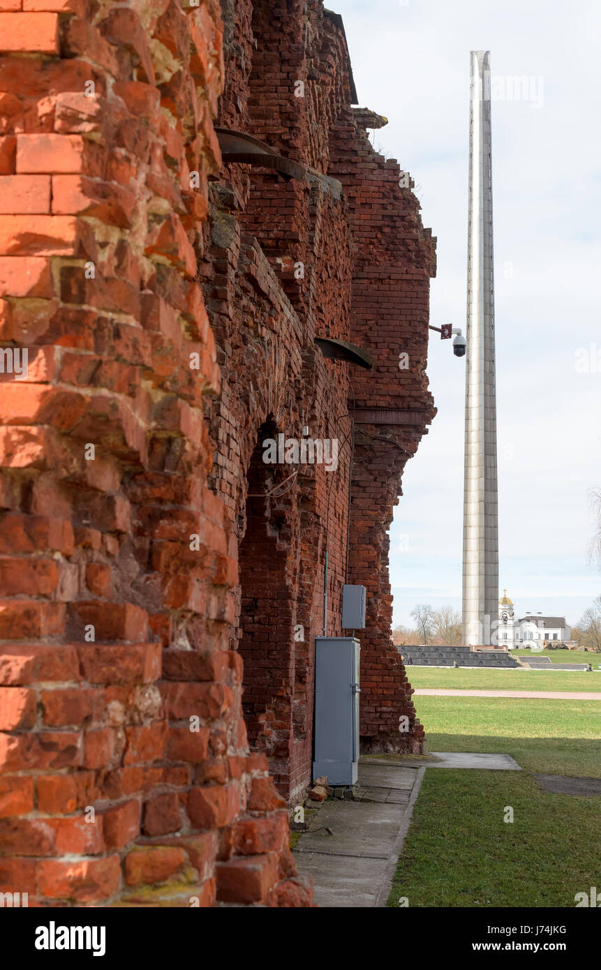 Brest, Biélorussie - Mars 25, 2017 : la forteresse de Brest. La mémoire de la Seconde Guerre mondiale Banque D'Images