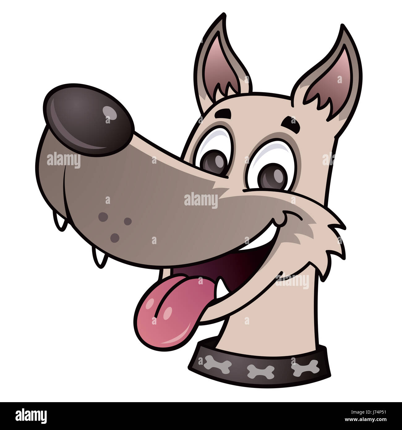 Chien chiot berger allemand sourire ravi canine enthousiastes peu ambitieuse Banque D'Images