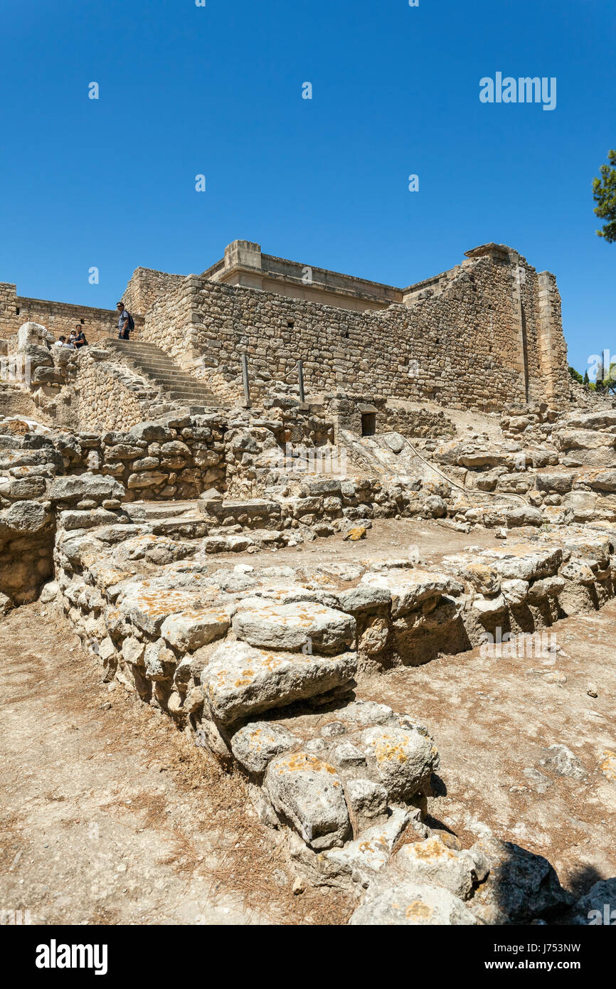 Palais de Knossos, ancienne ville de Knossos, Héraklion, Crète, Grèce, Europe Banque D'Images