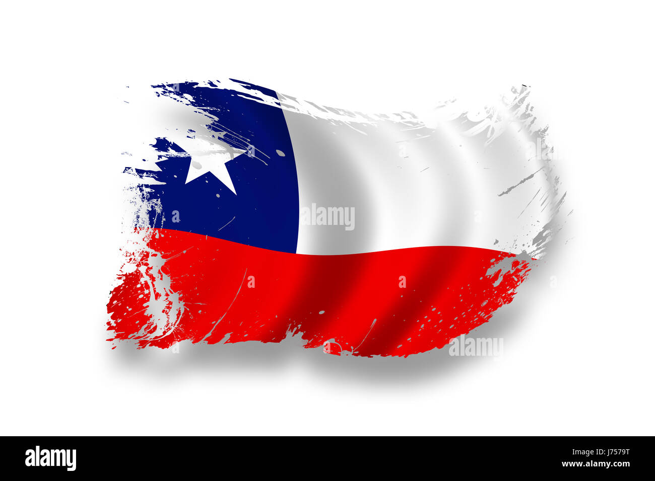 drapeau du Chili Banque D'Images