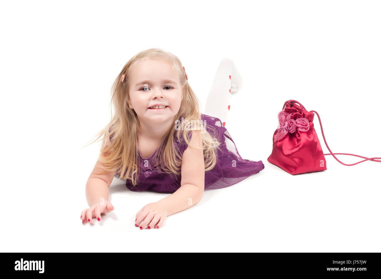 Personne de mode petit tout petit studio court enfant fille filles sac tout-petits Banque D'Images