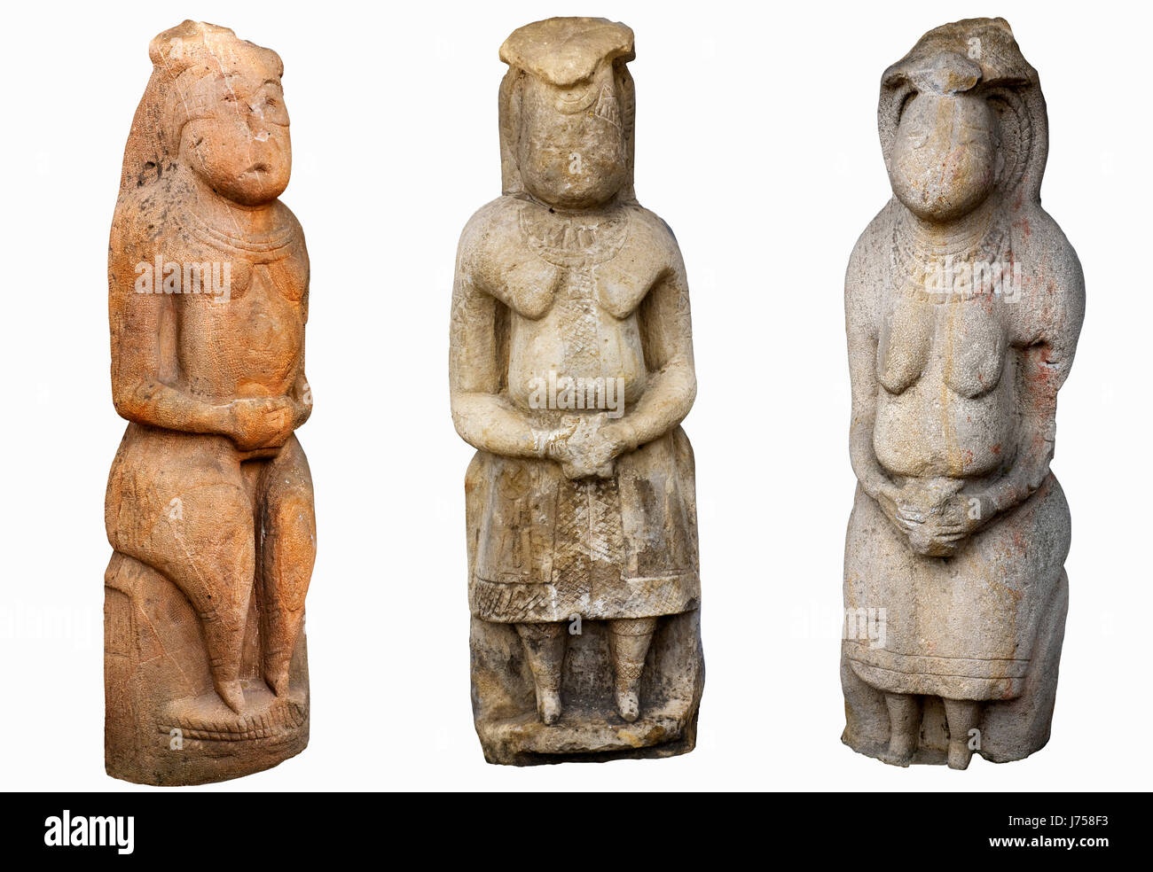 Sculpture statue femme femmes isolées vieille femme ancienne idole certains  plusieurs quelques Photo Stock - Alamy