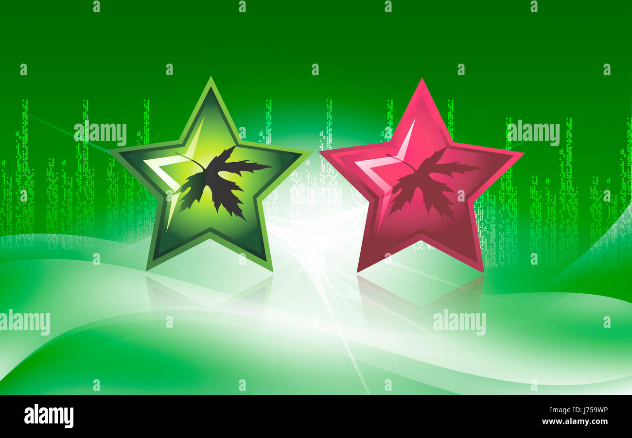 L'icône de l'emblème des touches boutons pictogramme Pictogramme symbole commercial star leaf Banque D'Images