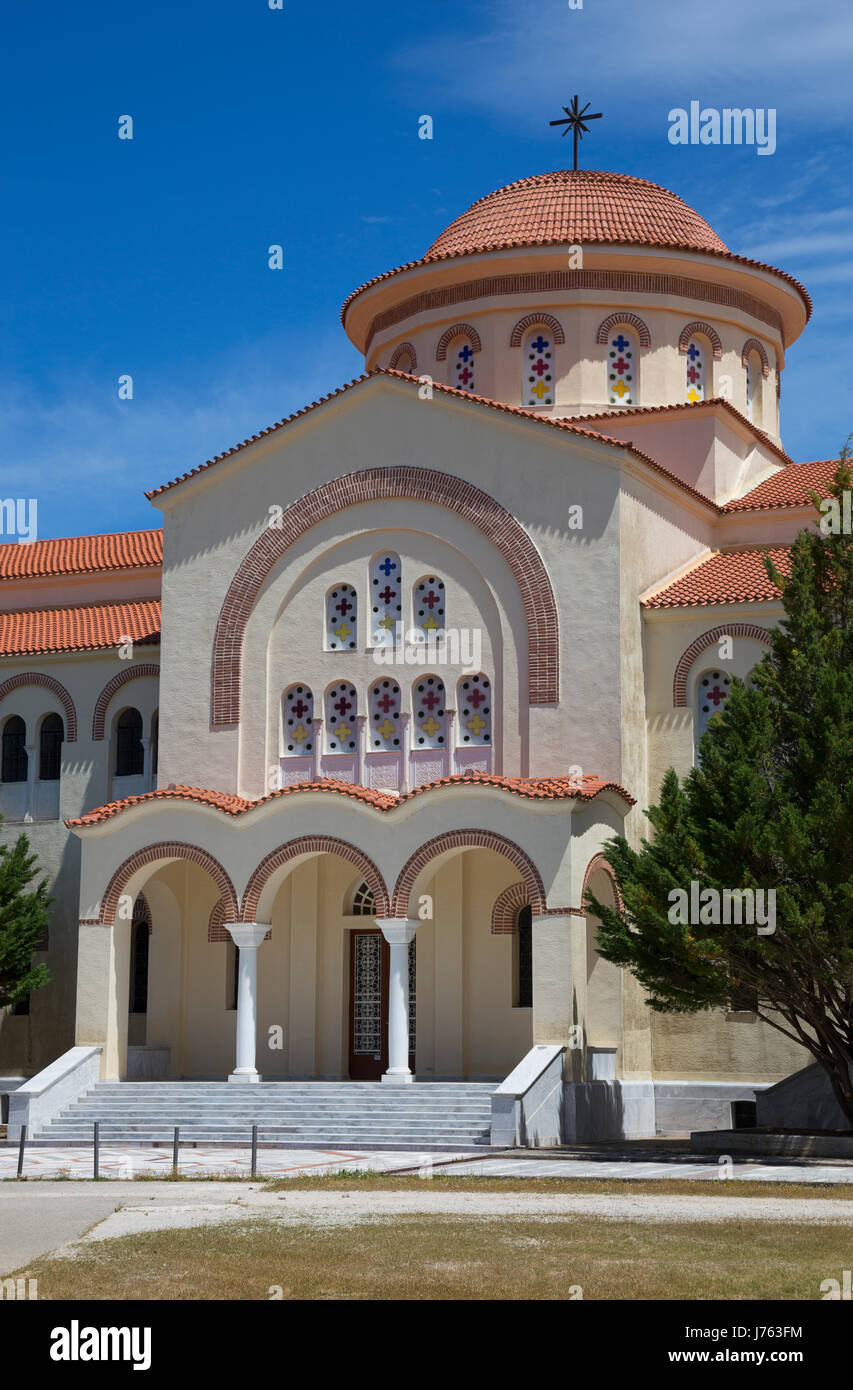 Monastère d'Agios Gerasimos, Kefalonia Banque D'Images