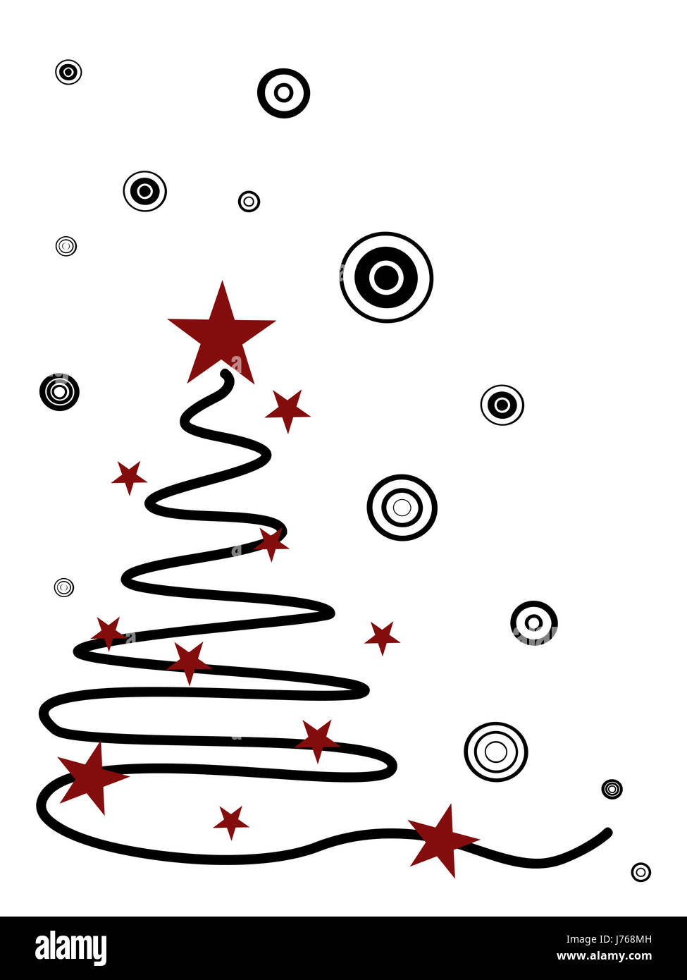 Décoration d'arbre de Noël décembre étoile astérisques toile saisonnière Banque D'Images