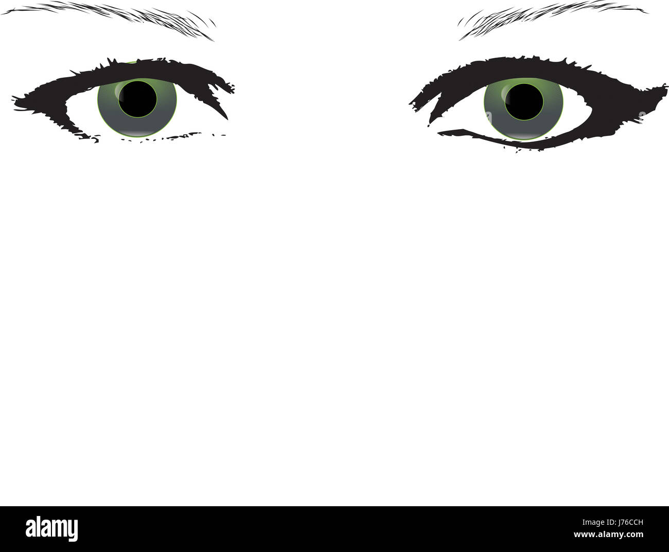 Illustration d'organe de l'œil les filles glamour girl femme Les femmes belles bleu fermer Banque D'Images