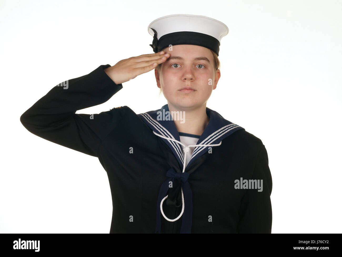 Uniforme de la marine marine marin femelle jeune marin fille filles plus  jeunes femme Photo Stock - Alamy
