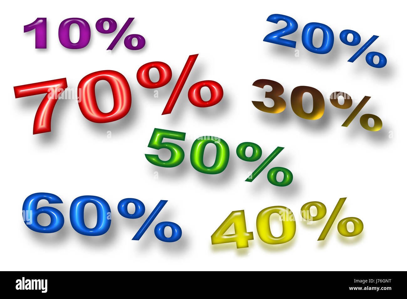La réduction de l'équilibre : remise en pourcentage pourcentage soldes  store Photo Stock - Alamy