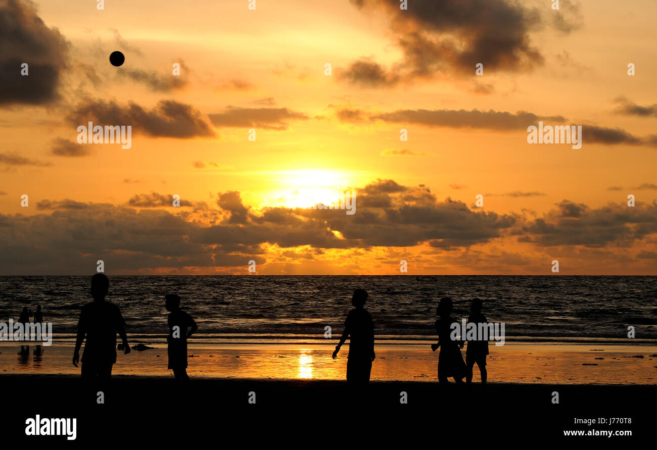 Silhouette active santé sports sport football football des joueurs humains Banque D'Images