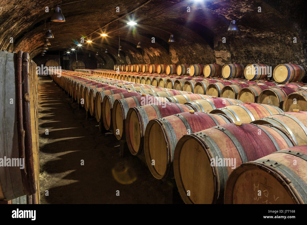 France, Rhône, Beaujolais, Chenas Chenas, château, cave à vin Banque D'Images