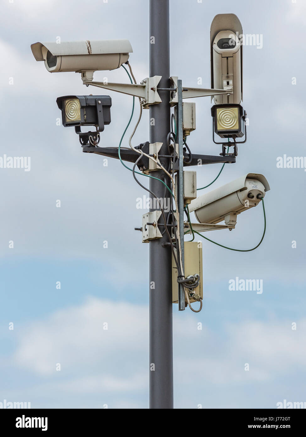 Les caméras de surveillance Banque D'Images