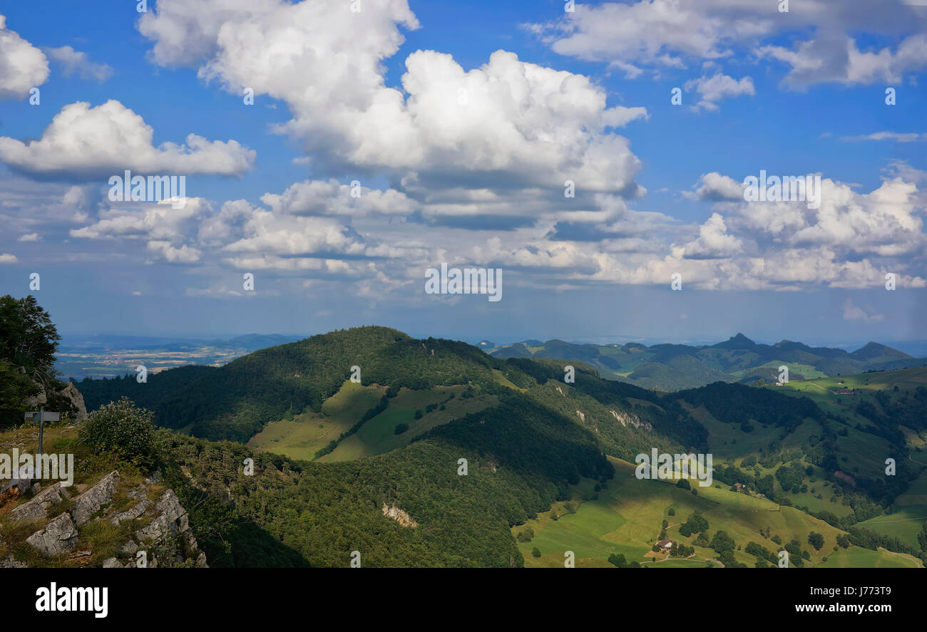 La loi suisse montagne colline hill montagne droit Suisse Soleure Banque D'Images