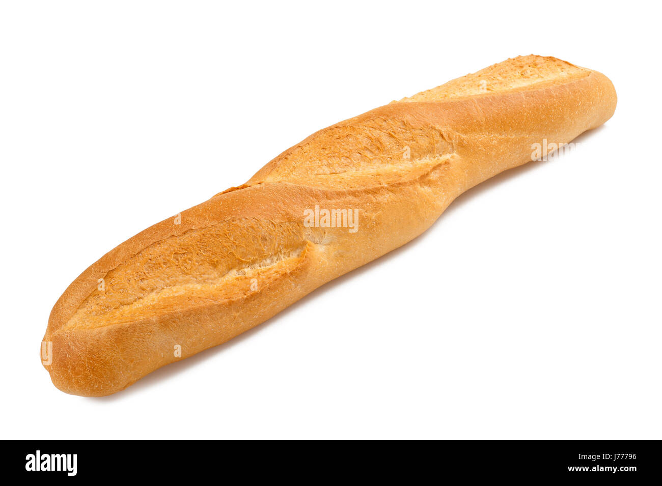 Miche de pain isolated on white Banque D'Images