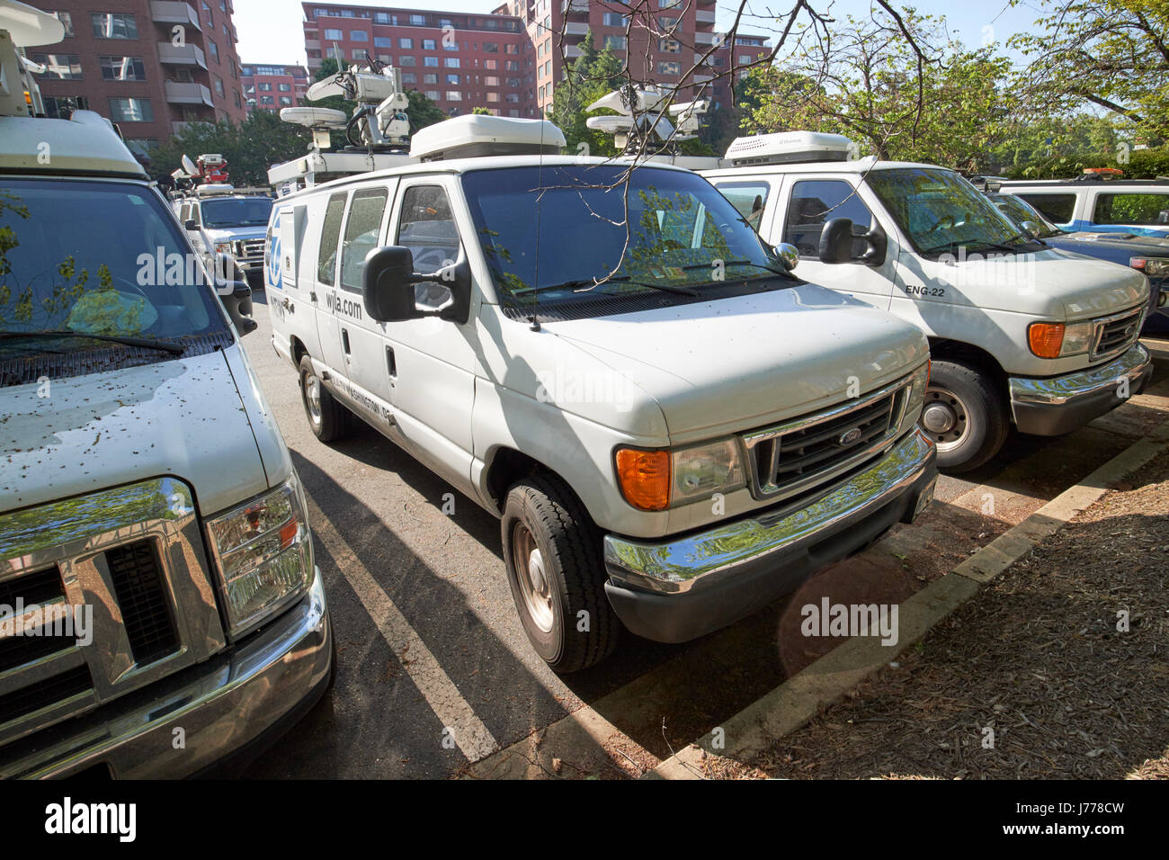 Abc 7 wjla véhicule télévision Washington DC USA Banque D'Images